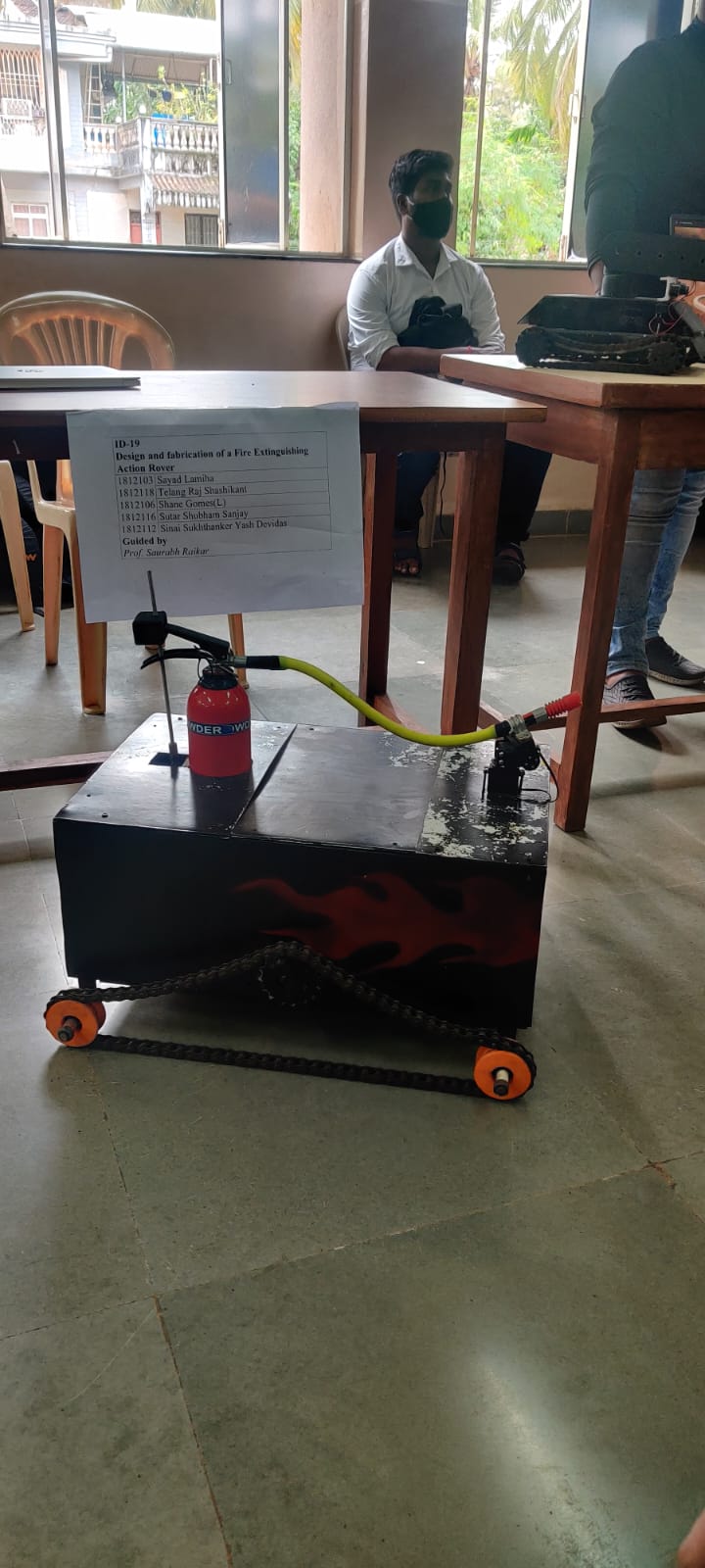 Portable Fire Rover Design and Fabrication of Fire Extinguishing Rover - Rapid Prototyping Lab