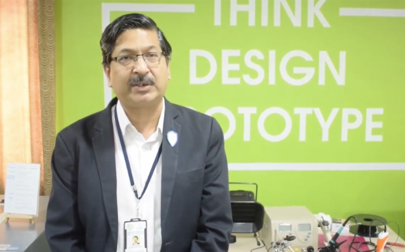Mr. Shrikant Sinha, CEO of Telangana Academy for skill and knowledge visited the Prototyping Lab and shared alot of Innovative Ideas and solutions for young Innovators.