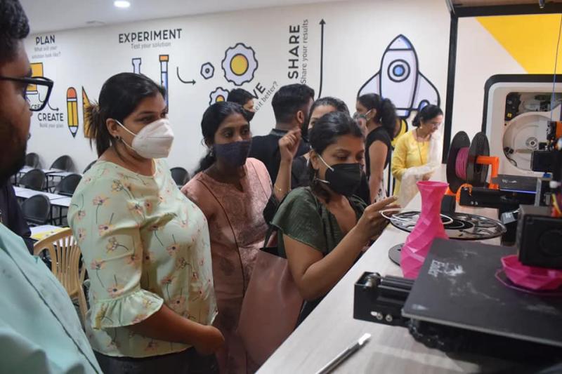 School Teachers experimenting with our 3D printers.