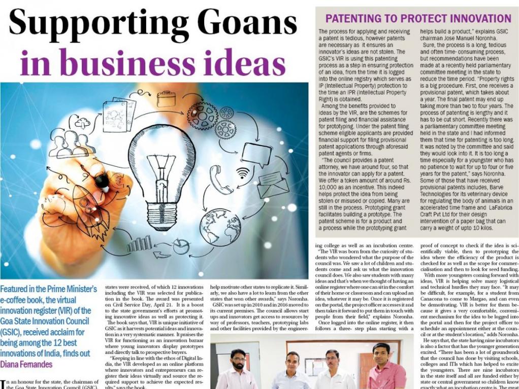 We are happy to announce that we got featured in The Navhind Times today (16th May, 2022)!