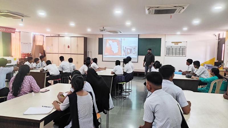 On December 06, 2024. Think Design and Prototyping workshop for the students of CPM Government High School, Baina, Vasco-Goa. Total number of students are 17.