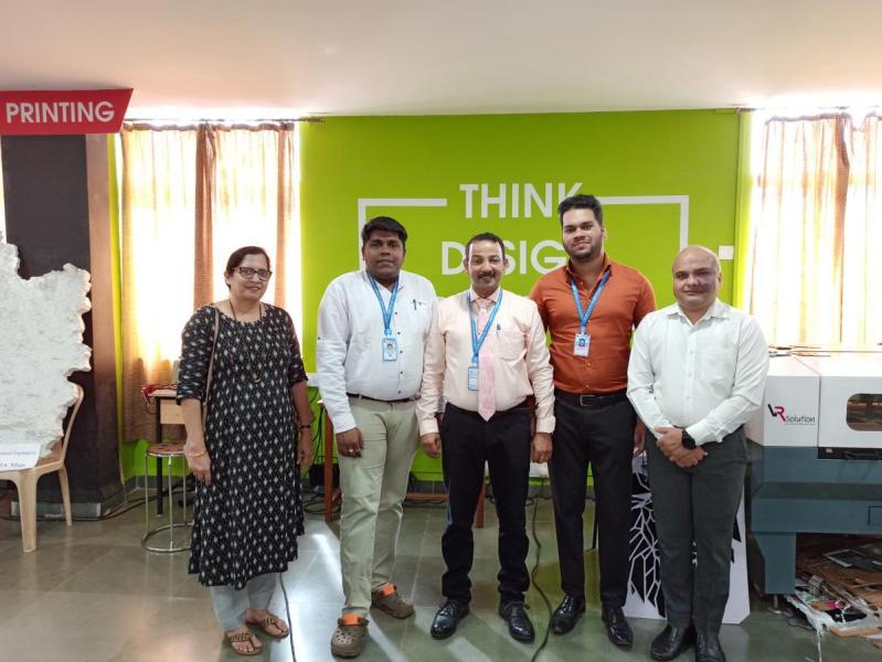 On January 10, 2024. Prof.Teotone Vaz Principal, Dr. Meera Mayekar Vice-Principal, Dr. Madanant Naik MoU Co-ordinator, Mr. Akshay Naik Assistant Professor. From Goa Vidyaprasarak Mandal's Gopal Govind Poy Raiturcar College of Commerce and Economics, Farmagudi, Ponda-Goa. Visited in Rapid Prototyping Lab amazed with the 3d Models, 3d printing technology, prototypes