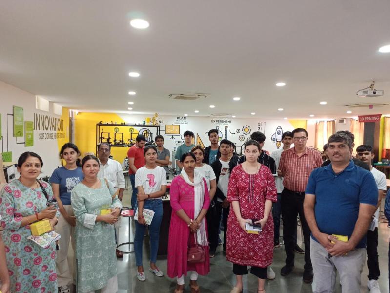 On April 27, 2024. Witnessing the Future! Students along with parents awed by GSInC's Schemes, 3D Printing and Drone Technology!