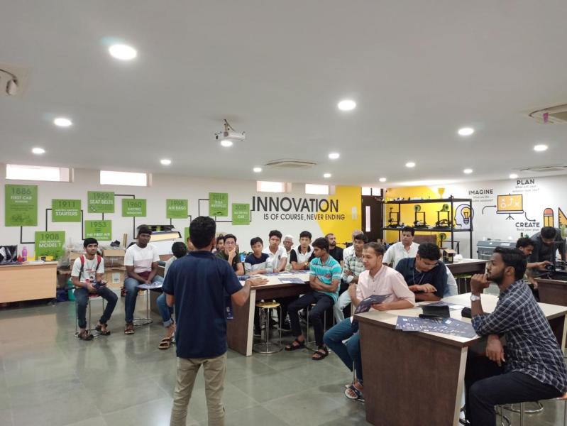 On August 01, 2024. Students from Don Bosco Community College, Loutolim-Goa, Visited in Rapid Prototyping Lab. Students amazed with 3D Printers and 3D models. Total number of students are 17.