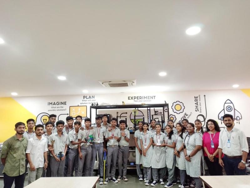 On December 02, 2024. Think Design Prototyping and 3D Printing workshop for the students of Cuncolim United Higher Secondary School, Cuncolim-Goa. Total number of students are 24