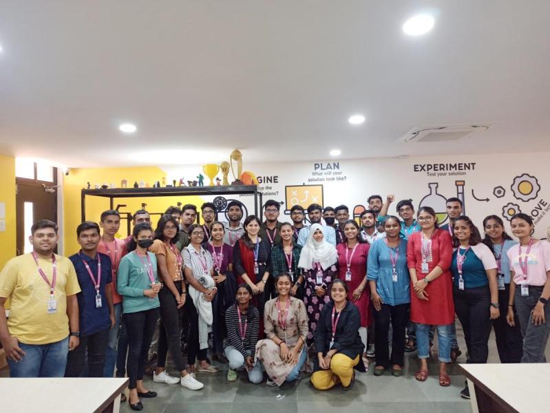 On October 11, 2023. Think, Design, Prototyping and Robotics Workshop for Second Year B.Com Department students of VVM's Shree Damodar College of Commerce and Economics College, Margao-Goa. Speakers are Mr. Siddhant Panjikar and Mr. Shivraj Naik. Total number of students are 34.