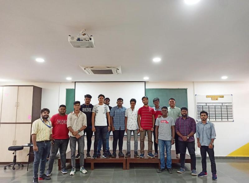 On October 28, 2023. 3D printing and Laser cutting Workshop for the First year students of Mechanical Engineering Department of Don Bosco College of Engineering. Total number of students are 10.