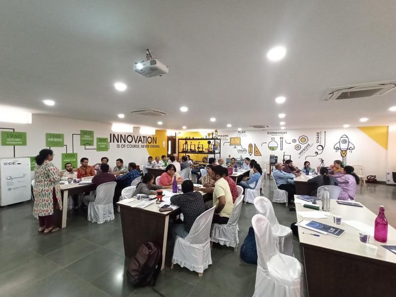 On February 223, 2024. Empowering students with the knowledge to turn their ideas into thriving startups! Guides us through the journey of transforming creative sparks into entrepreneurial success. Part of Faculty Development Program. Total Participants was 34