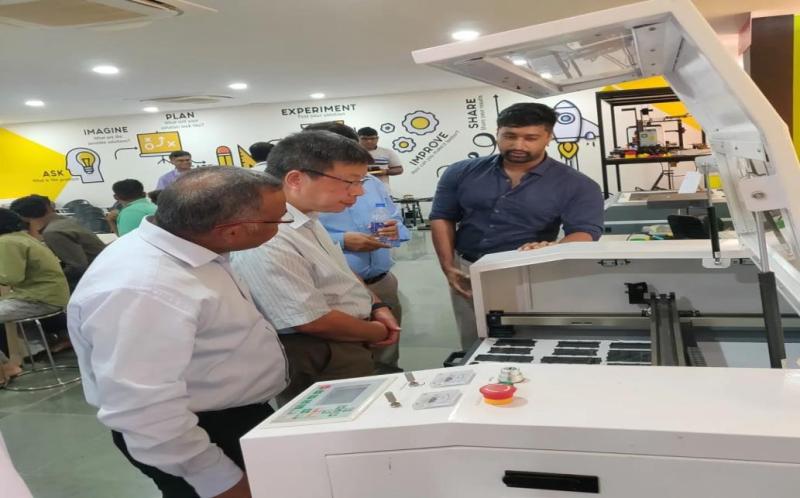 Our Prototyping Lab was visted by Dr. Xiangyang Jiang, Director - Putzmeister Group - India.