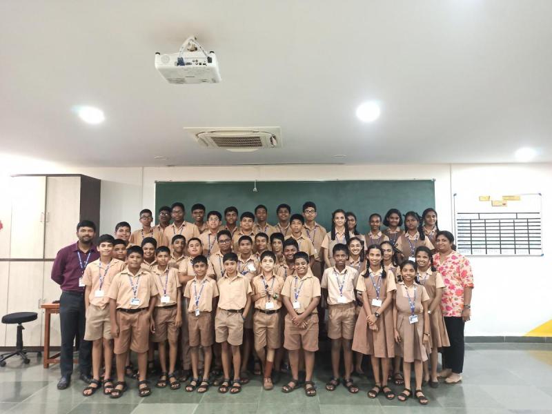 On August 28, 2023, 3D Printing and Robotics workshop for the students of Fr. Agnel Multipurpose High School, Verna-Goa. Speakers are Mr. Siddhant Panjikar, Mr. Vailan Desouza, and Mr. Shivraj Naik. Total numbers of students are 40