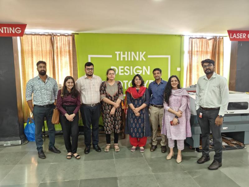 35.	On February 21, 2024. Anil Bansal- Director, Sriparna Iyer- Vice president, Shailshree Tewari- Manager, Rishabh Garg- Analyst, Devika Chhabra- Associate, All from IPE Global, inREPLACE program visited in Prototyping Lab. 