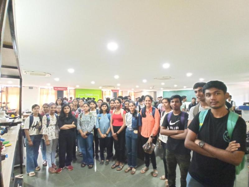 On July 16, 2024. Students from Don Bosco College of Engineering, Fatorda-Goa; visited in Rapid Prototyping Lab. They learned how GSInC's Prototyping Lab can help them to build their Innovative Projects. 