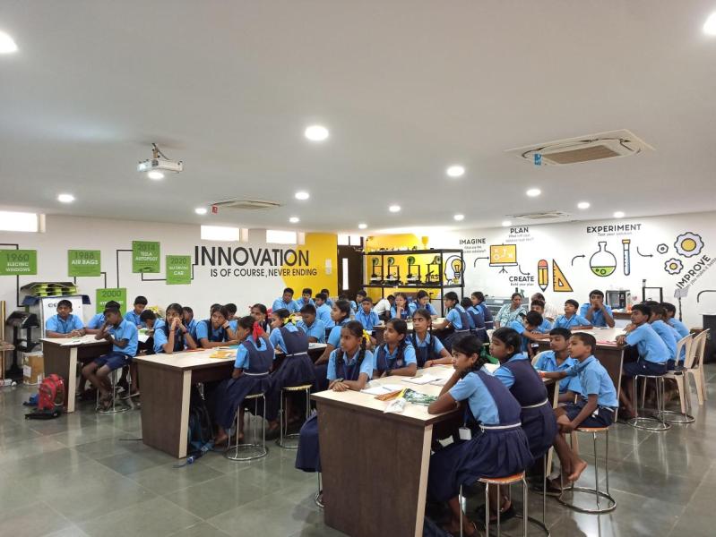 On August 27, 2024. Think, Design, Prototyping session and Workshop on Robotics for the students of Government High School, Menkurem, Bicholim-Goa. Total number of students are 47.