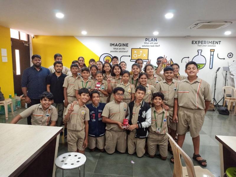 Innovation, Prototyping and Robotics Workshop for Batch-4 of Manovikas High School, Margao, Goa. Speaker- Siddhant Panjikar ( Mentor at Prototyping Lab) and Shivraj Naik (Mentor in Robotics). Total no. of Students - 29
