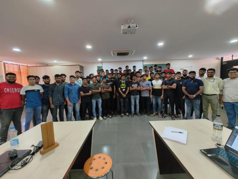 Don Bosco College of Engineering Students from TY Mechanical students came to learn the working of Laser Cutting Machine with Prof. Gaurish Samant