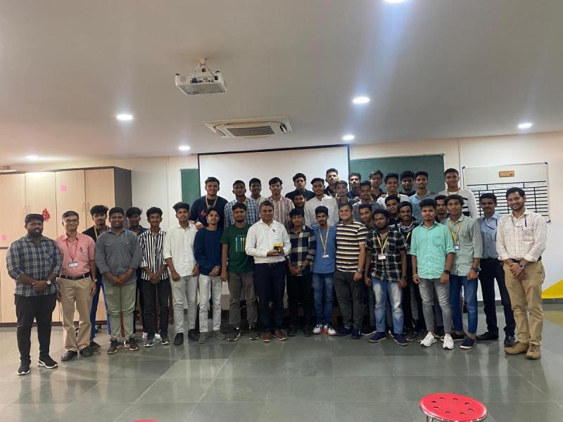On December 15, 2023.  Think, Design, Prototyping Session and Workshop on 3D Printing and Robotics to the Students of Government Polytechnic College, Bicholim-Goa at Rapid Prototyping Lab. Speakers are Mr. Vailan D'Souza and Mr. Shivraj Naik. Students learn working of 3D Printing, Laser cutting machine. Total number of students are 33