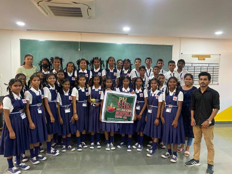 On December 21, 2023. Think, Design, Prototyping session and Workshop on Robotics and 3D printing for the students of Government High School Morpirla, Quepem-Goa. Speaker was Mr. Siddhant Panjikar. Total number of students are 32.