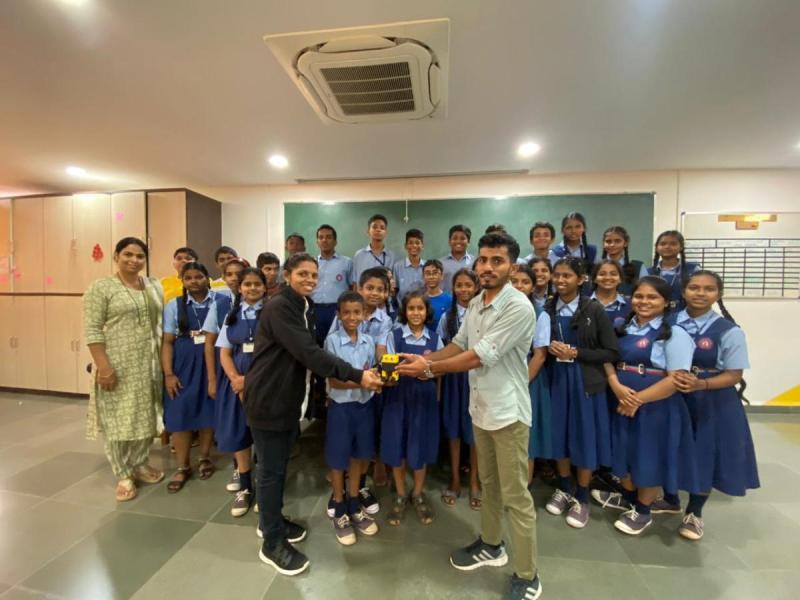 On November 14, 2023. Think Design Prototyping Lab Session and Workshop on 3D Printing and Robotics to the Students of Keerti Vidyalaya Siolim, Bardez-Goa. Total number of students are 30.