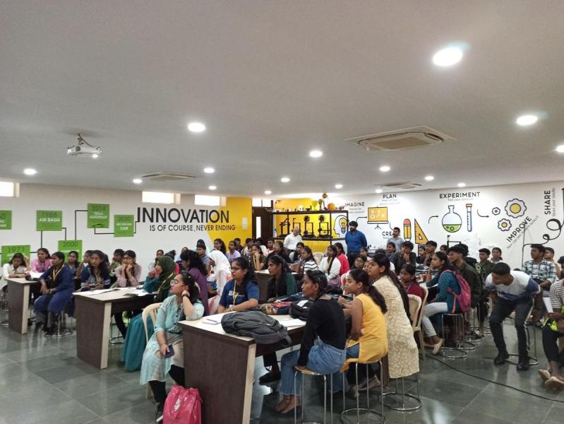 On October 04, 2023, MES Vasant Joshi College of Arts, Commerce, Vasco-Goa, have visited in Rapid Prototyping Lab of GSInC. Students was amazed with the Technology and GSInC schemes. Speaker was Mr. Shivraj Naik. Total numbers of students are 66. 