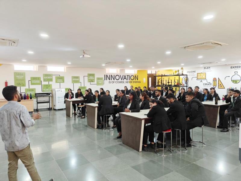 On February 27, 2024. Think Design and Prototyping Session for the students of Rosary College of Commerce and Arts, Navelim Goa. Total numbers of Students are 35