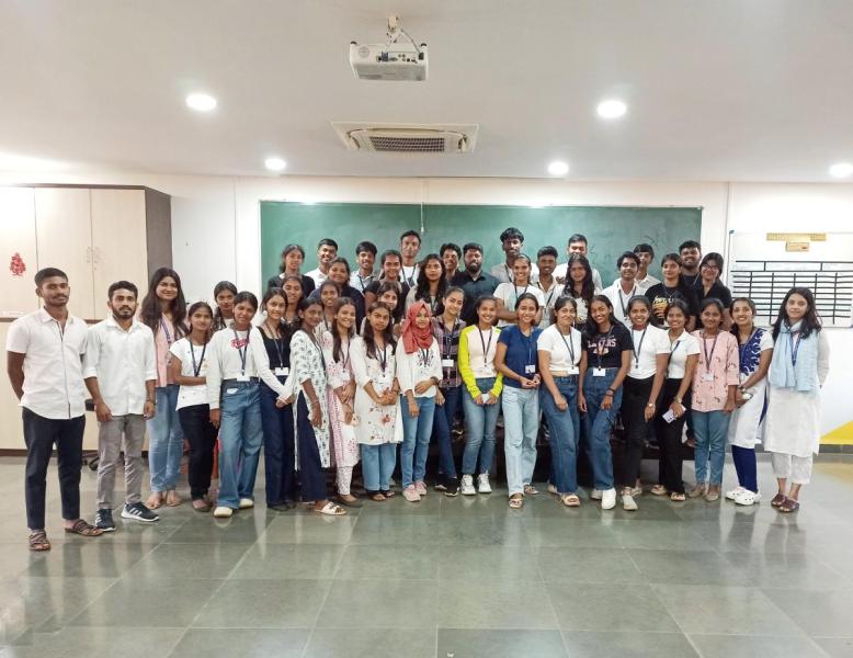 On October 07, 02024. Think Design and Prototyping workshop for the students of SS Dempo College of Commerce and Economics, Cujira, Bambolim-Goa. Total numbers of students are 38.