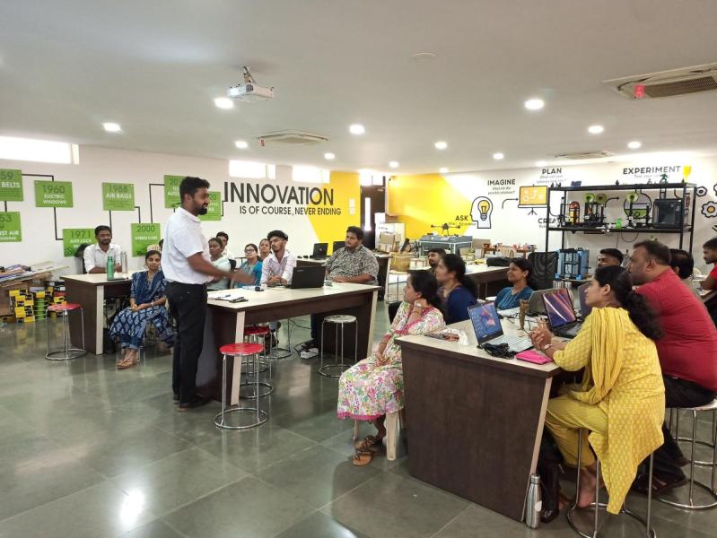 On May 06, 2025. Day-2 of FDP 3D Printing and Brain storming session for the IT Instructors schools teacher. Total numbers of teachers are 16.