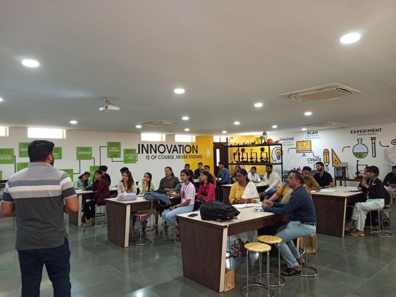 On October 12, 2023. "Practical Innovation Framework for Innovators to Build a Successful Business" with @innovation.council and @theibscompany looked like.The objective of the Workshop is to upscale the Startups and Innovators with the skills and knowledge about various Innovation aspects. Speaker Mr. Raman Teja. Total Numbers of Participants are 24.