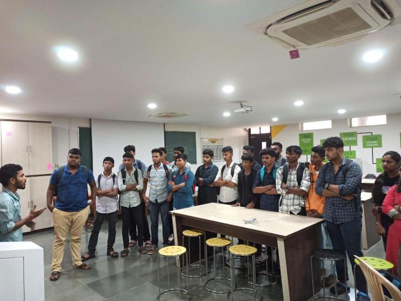Students of Diploma in Electrical Engineering of Goa Polytechnic College, Bicholim- Goa, had visited in the Rapid Prototyping Lab. They shown the interest in 3D Printing technology and Robotics and Drones. Speaker Mr. Siddhant Panjikar. Total number of students are -22